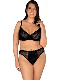 Obsessive Laurise Σετ Sexy Εσώρουχα See Through με Δαντέλα Μαύρα 5901688233016