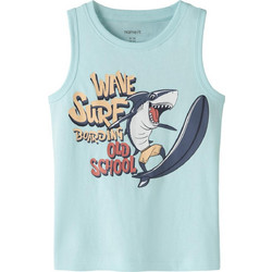 Name It Shark Surfer Παιδικό T-Shirt Αμάνικο Γαλάζιο 13228228