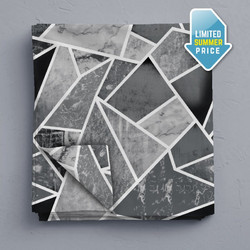 Isadore Lorraine Σεντόνι Μονό Βαμβακερό 160x260 Marble Grey