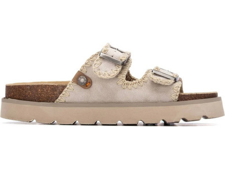 Refresh Γυναικεία Σανδάλια Suede Εκρού 175278