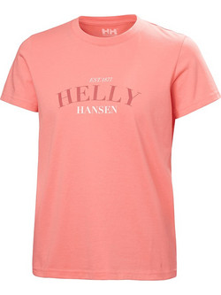 Helly Hansen Core Graphic Γυναικείο Αθλητικό T-Shirt Κοραλί 54592-066
