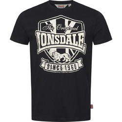 Lonsdale Ανδρικό Αθλητικό T-Shirt Μαύρο 117760-8323