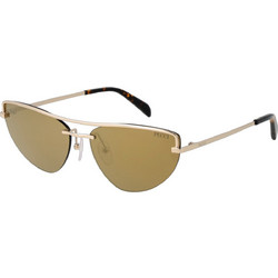 Emilio Pucci EP0226 32G Γυναικεία Γυαλιά Ηλίου Cat Eye Μεταλλικά Γκρι Κόκκινο με Χρυσό Φακό