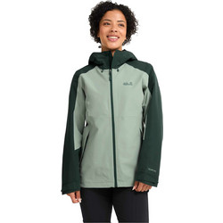 Jack Wolfskin Γυναικείο Μπουφάν Χειμωνιάτικο Softshell Μακρύ Πράσινο Mint A65805-E0272