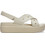 Crocs Brooklyn 4U Καλοκαιρινές Γυναικείες Πλατφόρμες Χαμηλές Μπεζ 212254-2MC