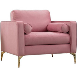 Πολυθρόνα Ροζ Wing Chair Rome 8683743421145