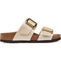 Birkenstock Sydney Δερμάτινα Γυναικεία Σανδάλια Ανατομικά Μπεζ Χρυσά 1029492