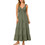 Vero Moda Midi Καλοκαιρινό Καθημερινό Φόρεμα Χακί 10341603