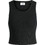 JJXX Γυναικείο Καλοκαιρινό Crop Top Ριπ Μαύρο 12200401