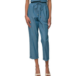 Denim Ψηλόμεσο Γυναικείο Τζιν Παντελόνι Κανονική Εφαρμογή Μπλε 26531