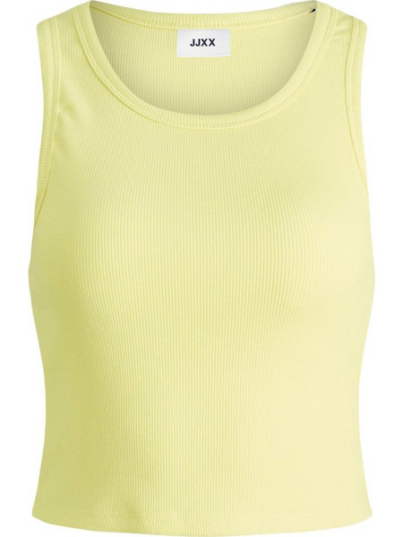 JJXX Γυναικείο Καλοκαιρινό Crop Top Ριπ Κίτρινο 12200401