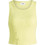 JJXX Γυναικείο Καλοκαιρινό Crop Top Ριπ Κίτρινο 12200401
