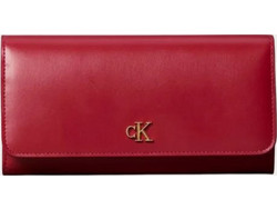 Calvin Klein Μεγάλο Γυναικείο Πορτοφόλι με Clip Κόκκινο LV04F1224G-XLL