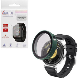Volte-Tel Edge Cover Πλαστική Θήκη Tempered Glass για Huawei Watch GT6 41mm Πράσινη