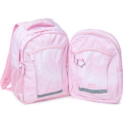 Yolo Pink Vibe Tie Dye Σχολική Τσάντα Πλάτης Δημοτικού Ροζ 11162