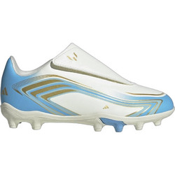 Adidas F50 Messi Club FG/MG KK1711 Παιδικά Ποδοσφαιρικά Παπούτσια με Τάπες Λευκά Γαλάζια