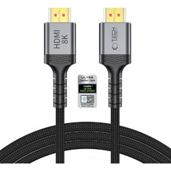 Tech-Protect Καλώδιο HDMI 2.1 Braided HDMI Male to HDMI Male 2m Black 5906302323685
