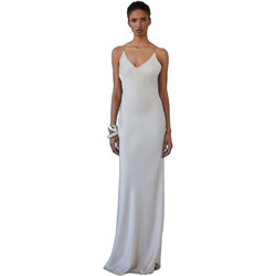 Mix & Match Luisa Maxi Καλοκαιρινό Φόρεμα για Γάμο / Βάπτιση Σατέν Εκρού SS2619