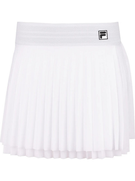 Fila Everly London Μίνι Φούστα Υφασμάτινη Λευκή TFL262603-001