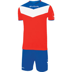 Givova Kit Campo Στολή Ποδοσφαίρου Κόκκινη Royal Blue Λευκή KITC53.1202