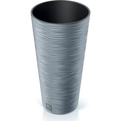Next Furu Slim Γλάστρα Στρογγυλή Πλαστική Γκρι 30x57.5cm