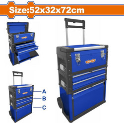 Wadfow WTB6A72 Βαλίτσα Εργαλείων Τροχήλατη Μ52xΠ32xΥ72cm