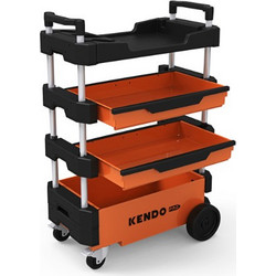 Kendo Τροχήλατος Εργαλειοφόρος Μεταλλικός με 4 Ράφια 53x38x70cm 90333