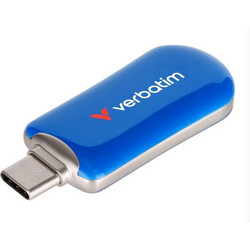 Verbatim Plectra 128GB USB Stick 3.2 Gen 1 με USB-C Μπλε
