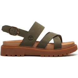 Timberland Δερμάτινα Γυναικεία Σανδάλια Χακί TB0A2KZ5EO6