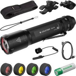 Ledlenser TAC7R Black Case Φακός Μπαταρίας