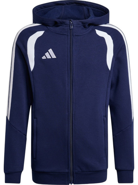 Adidas Παιδική Ζακέτα Φούτερ με Κουκούλα και Φερμουάρ Navy Μπλε KF3322