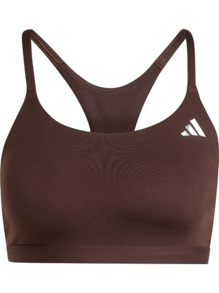 Adidas Optime Essentials Workout Αθλητικό Μπουστάκι με Μέτρια Στήριξη & Αφαιρούμενη Ενίσχυση Σοκολατί KC7710