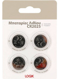 Logik Lithium CR2025 4τμχ