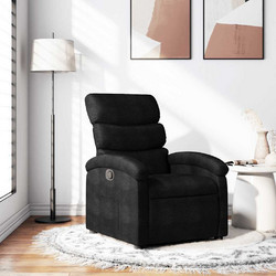 vidaXL Πολυθρόνα Relax με Υποπόδιο Ανακλινόμενη Μαύρη 3205806
