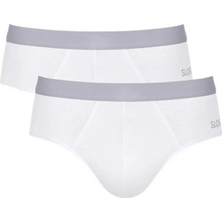 Sloggi Go Ανδρικά Σλιπ Βαμβακερά Λευκά 2Pack 10217761-0003