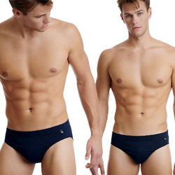 Walk Ανδρικά Σλιπ Βαμβακερά Navy Μπλε 2Pack W1731-0303