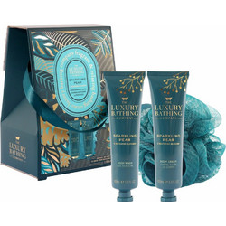 Grace Cole Perfect Night Sparkling Pear Shower Gel 100ml + Body Cream 100ml + Sponge