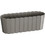 Prosperplast Γλάστρα Οβάλ Πλαστική Γκρι 38.3x14.4x13cm DDEC400-405U