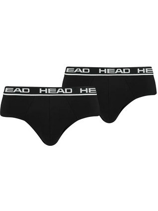 Head Ανδρικά Σλιπ Βαμβακερά Μαύρα 2Pack 100001753-002