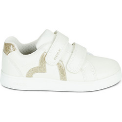 Geox Eclyper Παιδικά Sneakers Λευκά Χρυσά J66LRG0BCKCC1M2X
