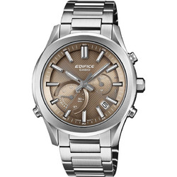 Casio Edifie Ανδρικό Ρολόι Χρονογράφος με Ασημί Μεταλλικό Μπρασελέ EQB-1300D-5AEF