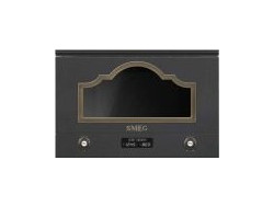 Smeg Cortina MP722AO Εντοιχιζόμενος Φούρνος Μικροκυμάτων με Grill 22lt Γκρι