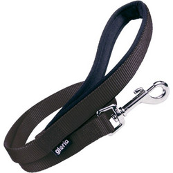 Gloria Pets Neopren Λουρί Σκύλου 1.2m x 19mm Μαύρο