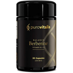 Purovitalis Balance Berberine Vitamin K2 & E 30 Κάψουλες