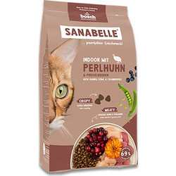Bosch Sanabelle Adult Indoor Gluten & Grain Free with Guinea Fowl & Cranberries 400gr