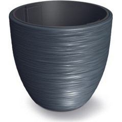Prosperplast Furu Γλάστρα Στρογγυλή Πλαστική Μαύρη 35x29.5cm DBFU350