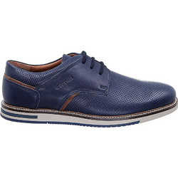 Softies Ανδρικά Σκαρπίνια Derby Δερμάτινα Navy Μπλε 6314