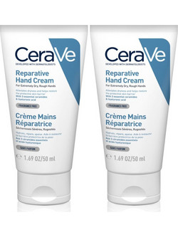 CeraVe Reparative Ενυδατική & Αναπλαστική Κρέμα Χεριών 2x50ml