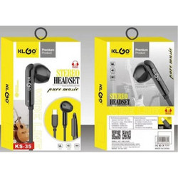 KLGO GB-617003 Handsfree In-Ear USB-C Black