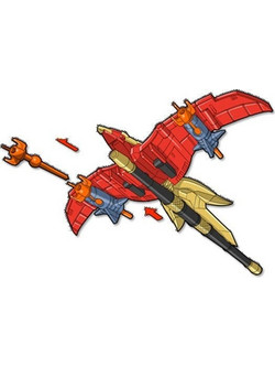 Playmates Toys Mighty Morphin Power Rangers Thunderzord Firebird Φιγούρα Δράσης για 6+ Ετών